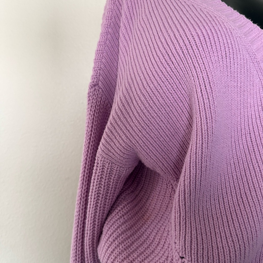 Time and Tru Lavender Button-Up Cardigan - Picture 5 of 11